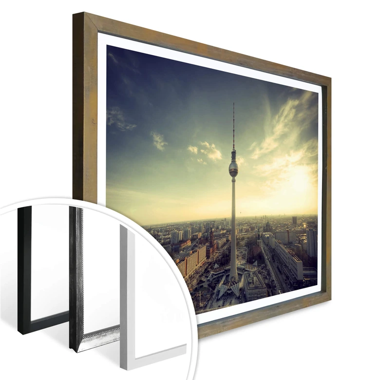 Póster Panorama de la Torre de TV de Berlín 