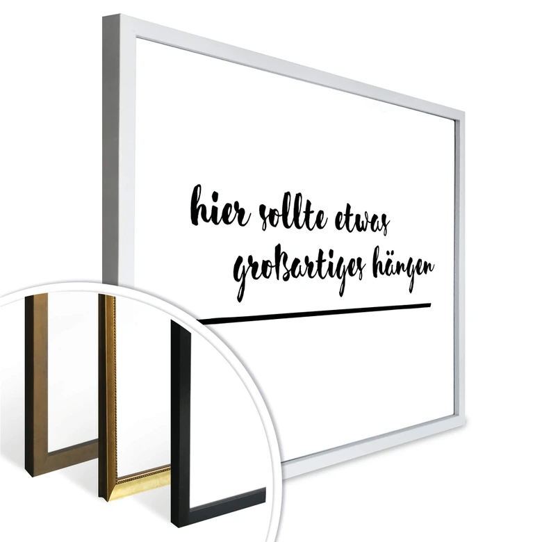 Poster Hier sollte etwas großartiges hängen 