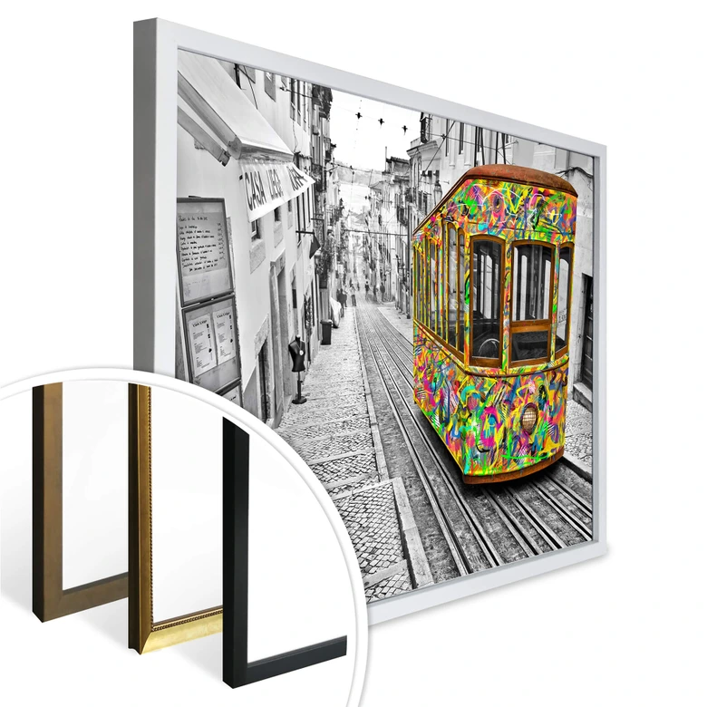 Poster Ben Heine - Tram in Lissabon 
