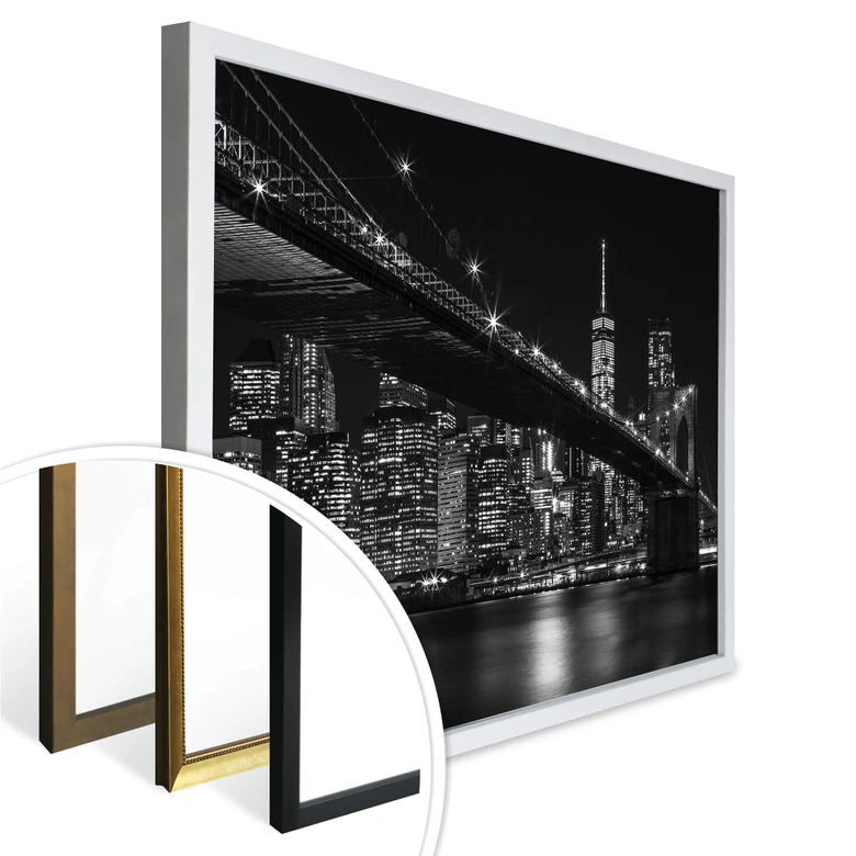 Poster New York bei Nacht 