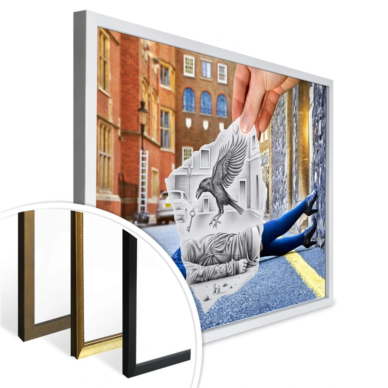Poster Heine - Stift vs. Kamera - Der Adler 