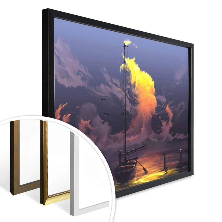 Poster aerroscape - Voilier 