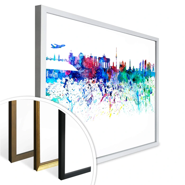 Poster Bleichner - Berlin Aquarell Skyline 