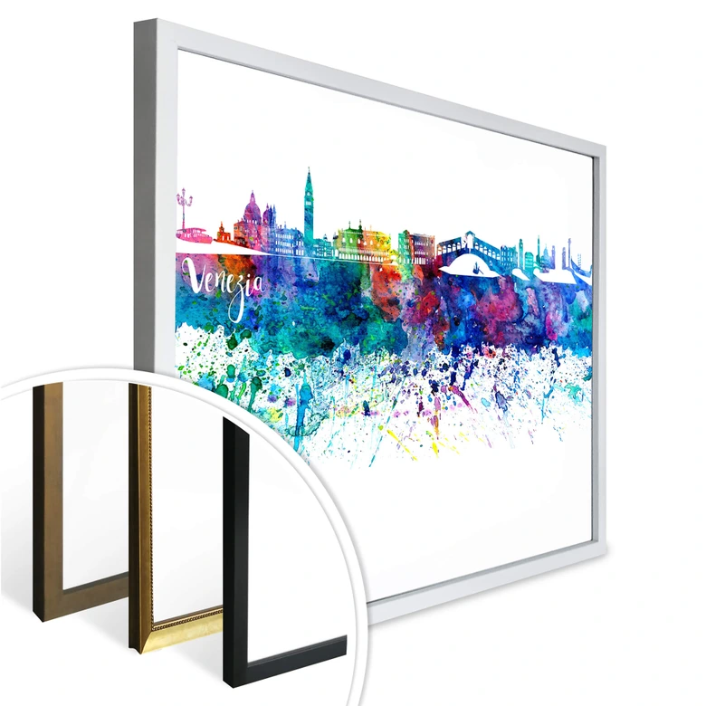 Poster Bleichner - Venedig Aquarell Skyline 