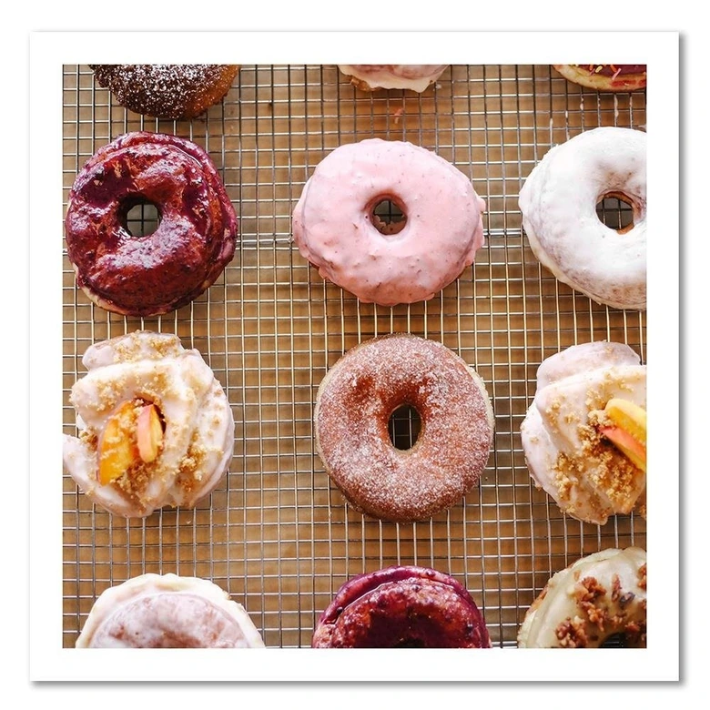 Leinwandbild, Leckere Donuts 