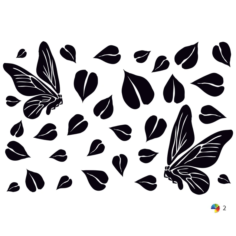 Muursticker Elfje 2-kleurig 