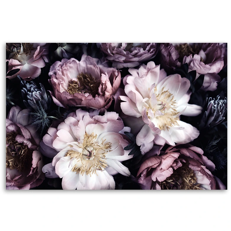 Leinwandbild, Blumenstrauß Vintage Retro 