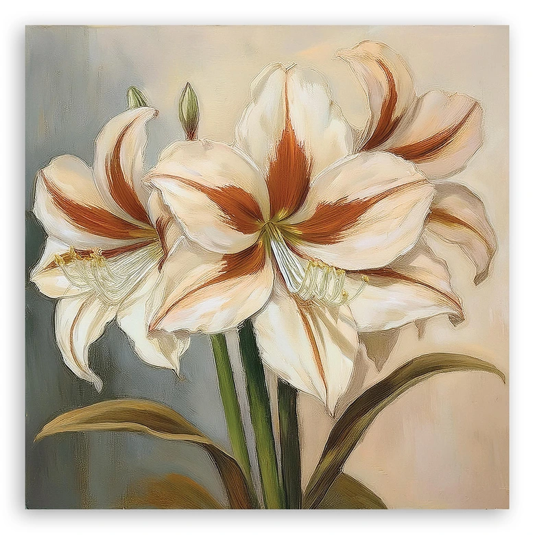 Leinwandbild Blumen Lilien Natur 
