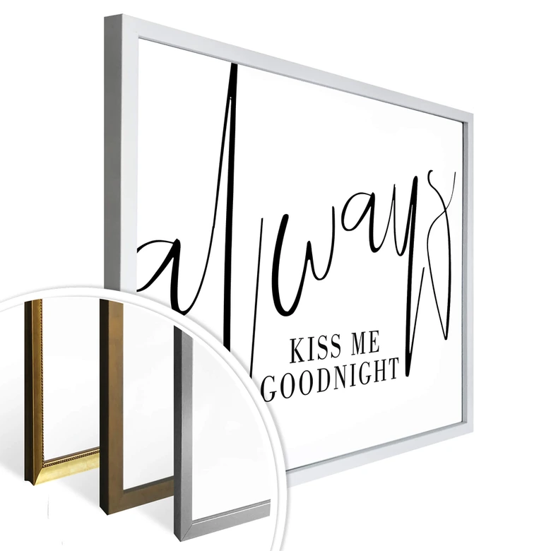 Póster Siempre un beso de buenas noches 