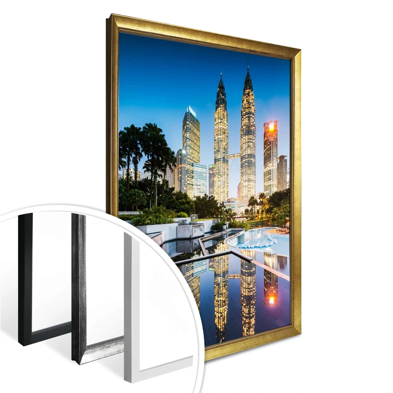 Poster Colombo - Petronas Towers by Night 