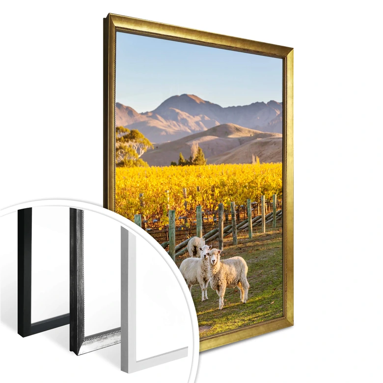 Póster Colombo - Puesta de sol en la montaña 