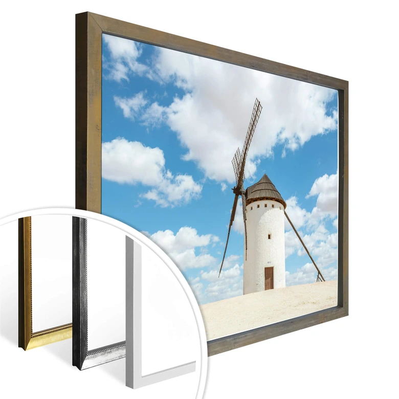 Poster Colombo - Windmühlen auf der Don Quijote Route in Spanien 