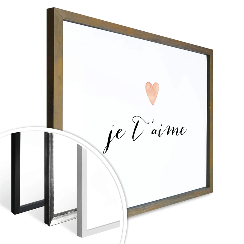 Poster Confetti & Cream - Je t'aime 