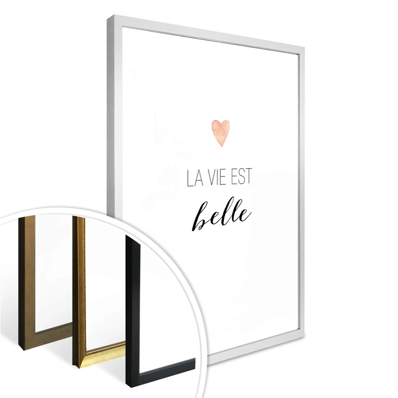 Poster Confetti & Cream - La vie est belle 