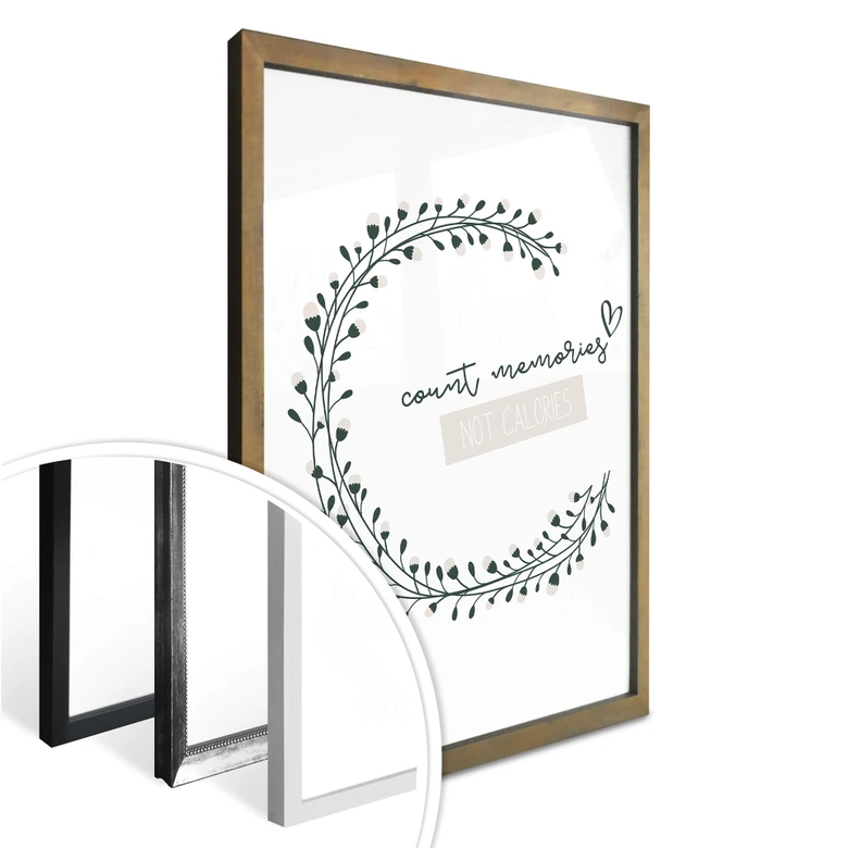 Poster - Count memories not calories 