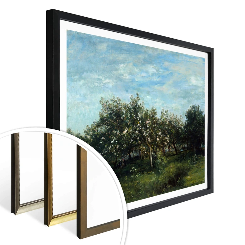 Poster Daubigny - Apfelblüte 