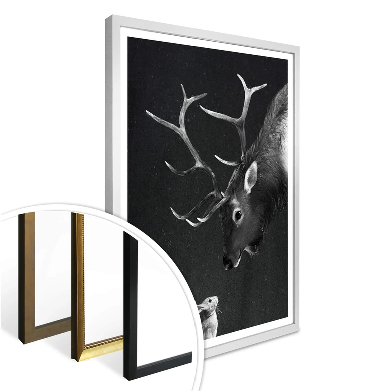 Poster Graves - Deer and Rabbit 