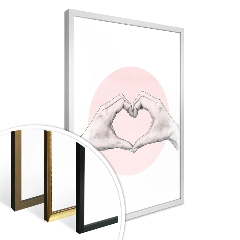 Poster Graves - Main en coeur 