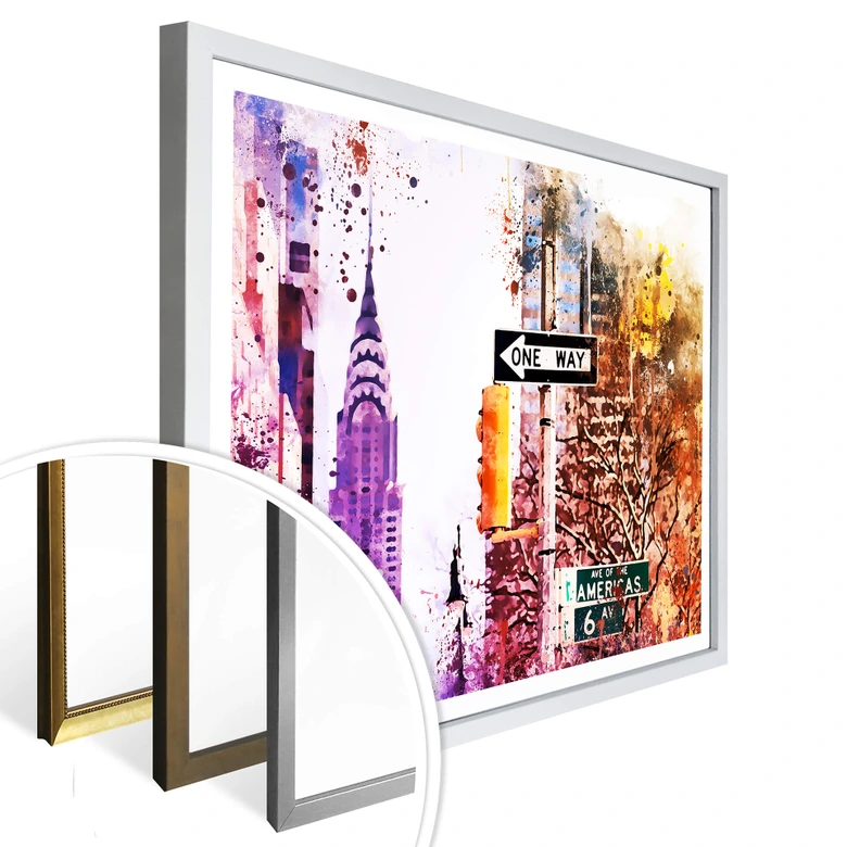 Poster Hugonnard - Watercolour: The Empire State Building 