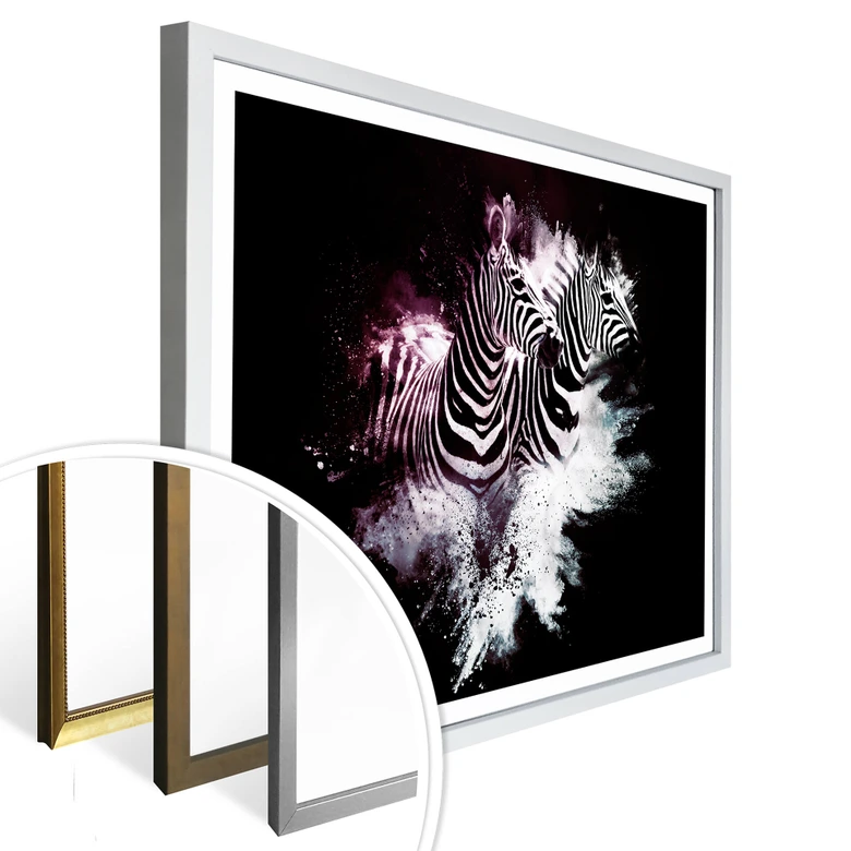 Poster Hugonnard - Wild Explosion: Zwei Zebras 