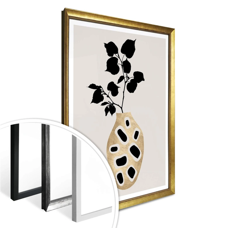 Poster Kubistika - botanisches Stillleben 