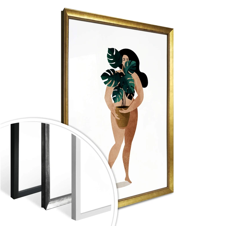 Plakat - Kubistika - Naked Lady 