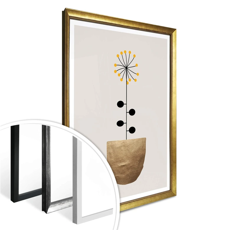 Plakat - Kubistika - Lille solsikke 