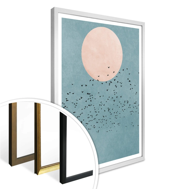 Poster Kubistika - Moon 
