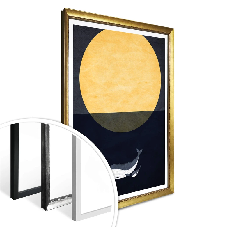 Poster Kubistika - Full Moon 