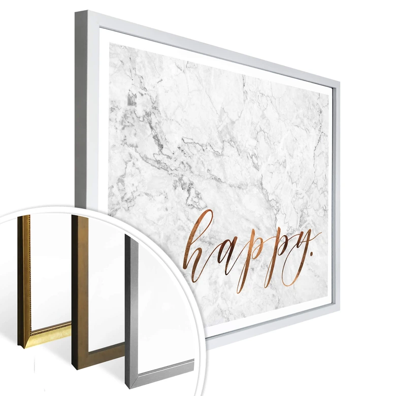 Poster Kupferoptik - Happy 