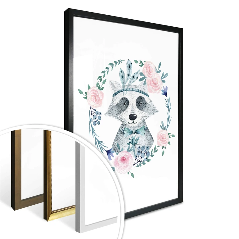 Poster Kvilis - Waschbär 01 