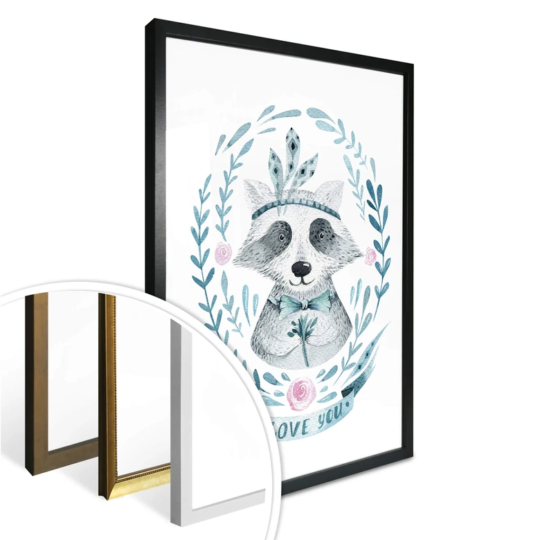 Poster Kvilis - Raccoon 02 