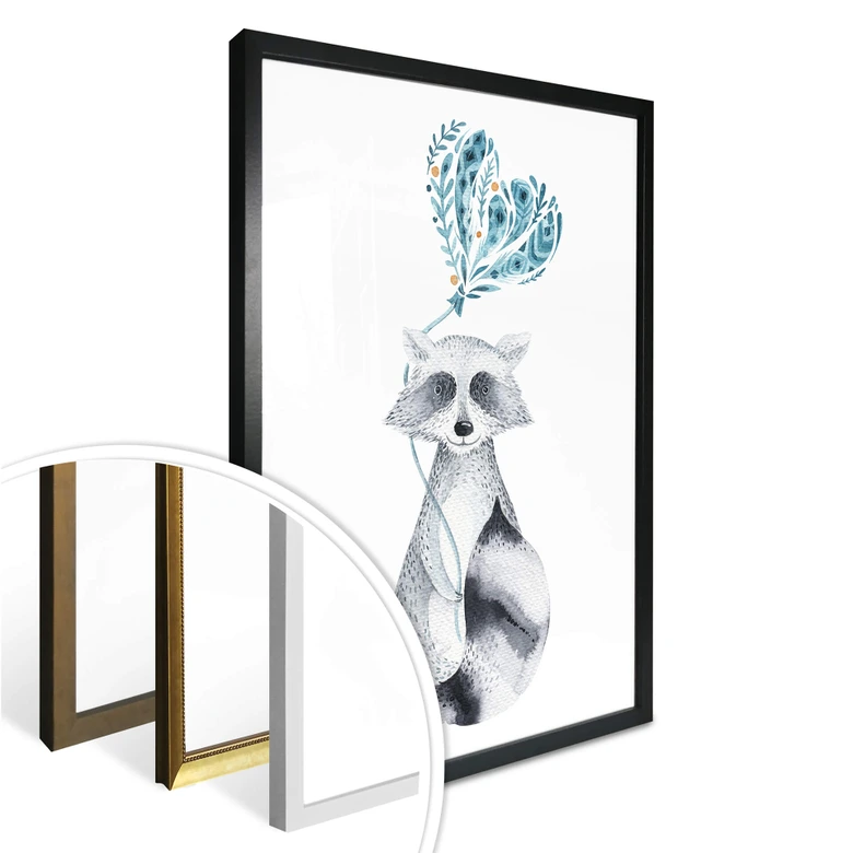 Poster Kvilis - Waschbär 03 