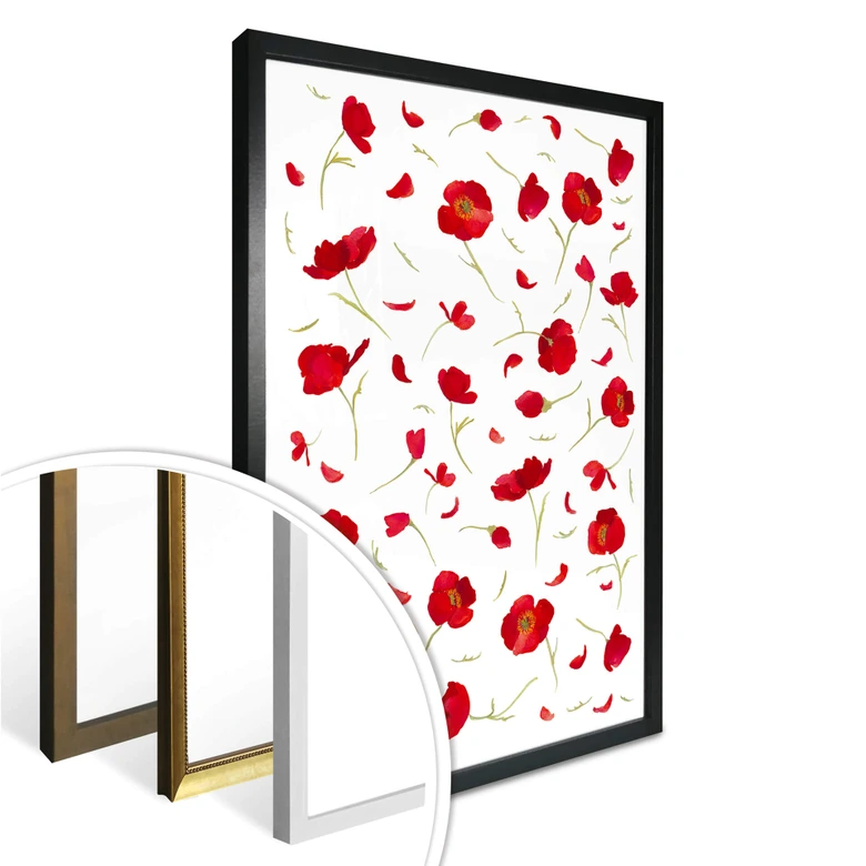 Poster Leffler - Mohnblüten 