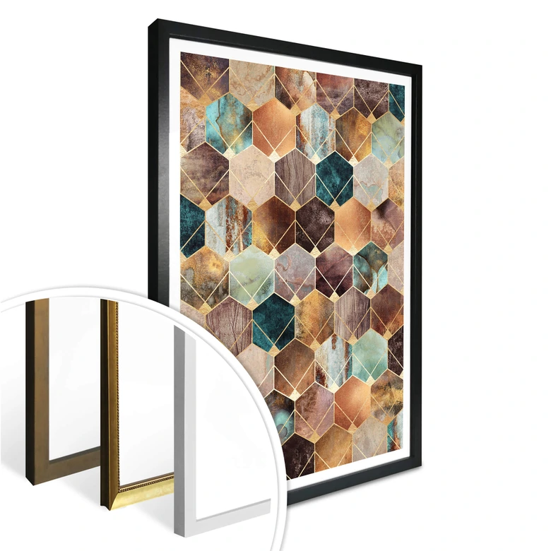 Poster Fredriksson - Hexagone: Gold und Kupfer 