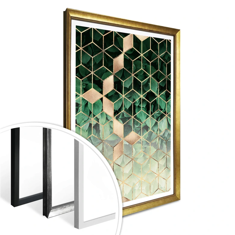 Poster Fredriksson - Nature juxtaposée à la géométrie 