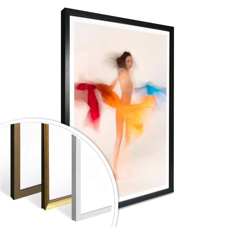 Poster Raga - Tanzende Farben 