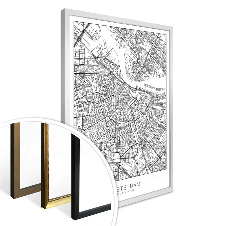 Poster Plan d'Amsterdam 