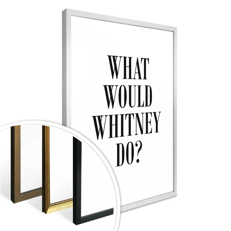 Plakat - What would Whitney do? 