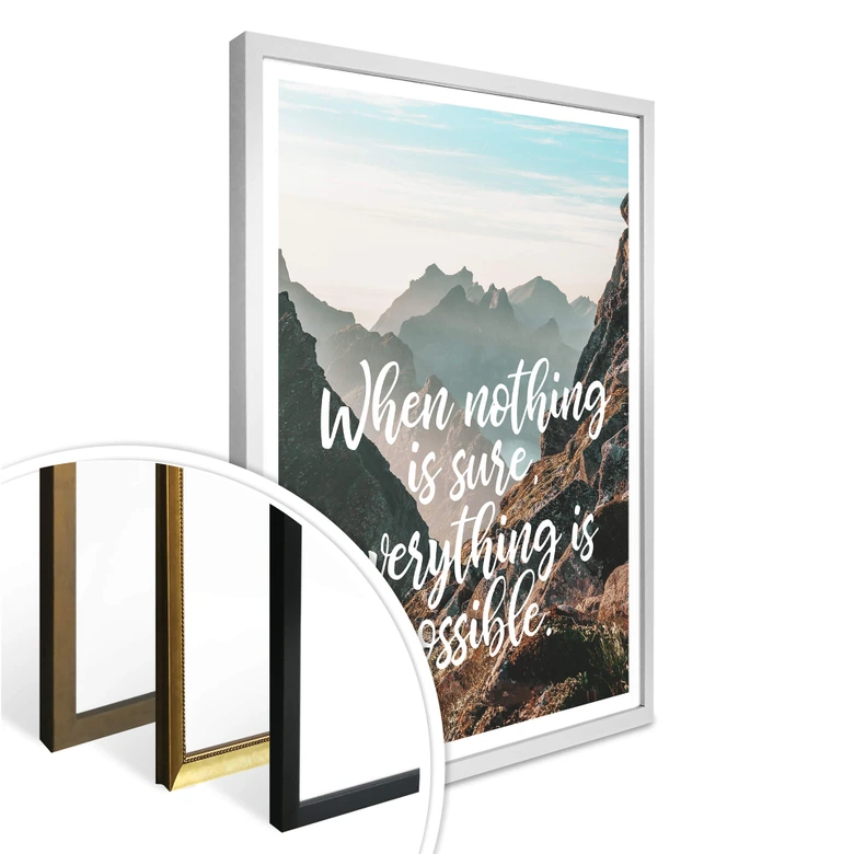 Poster When nothing is sure 