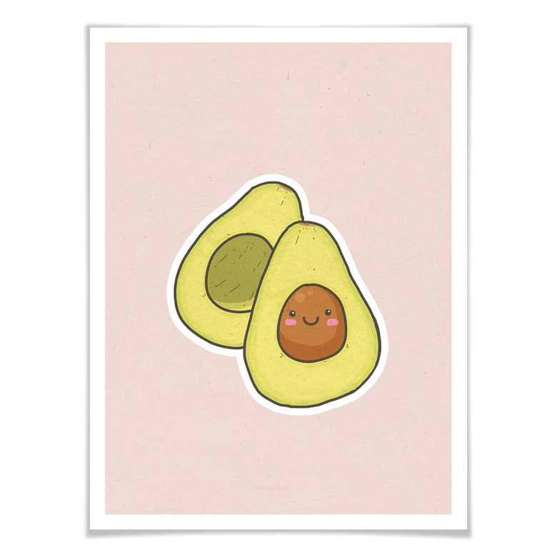 Poster-Set mit Bilderrahmen Avocado Lover (2er Set) 