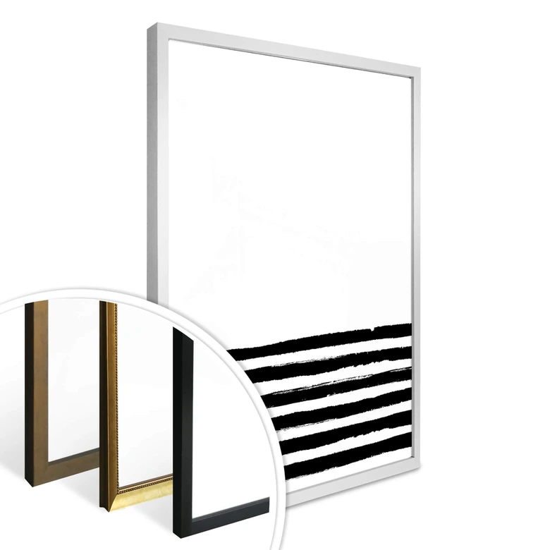 Poster Black lines 