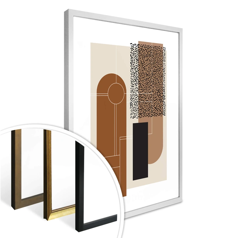 Poster Nordic Creators - Beige & Brown 