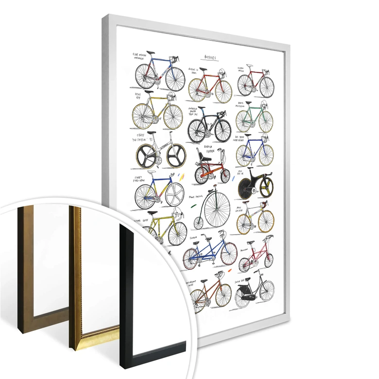 Poster Sparshott - Vélos 