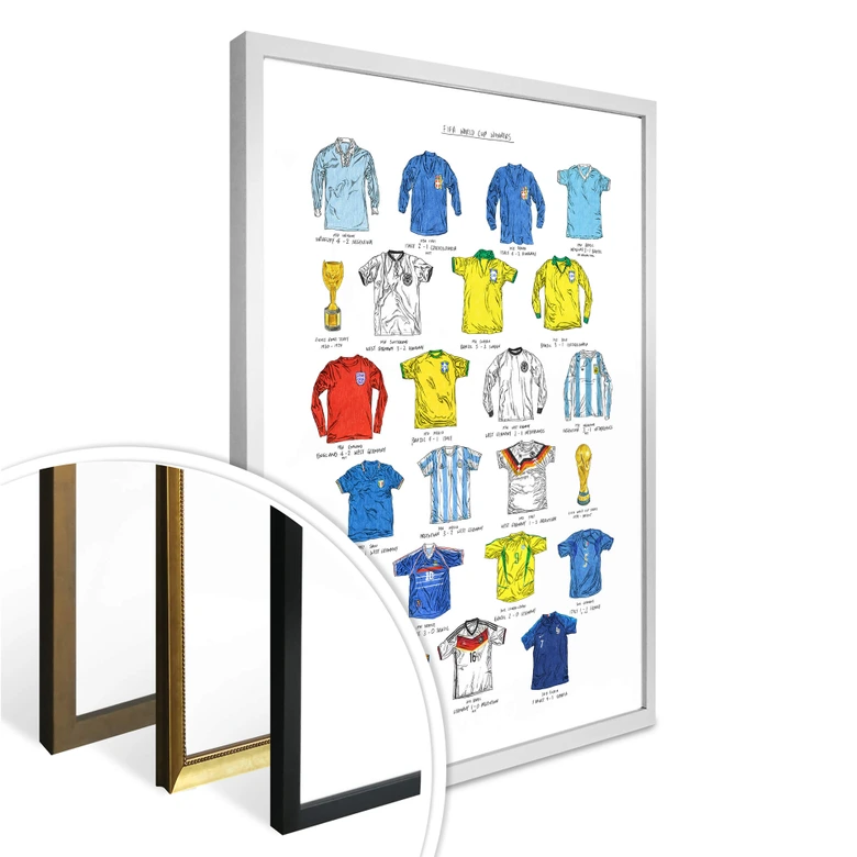 Poster Sparshott - Maillots de foot de la coupe du monde 