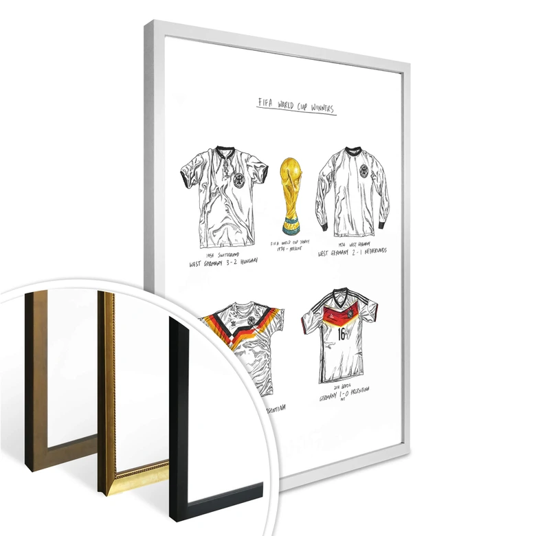 Poster Sparshott - Maillots de foot Allemagne 