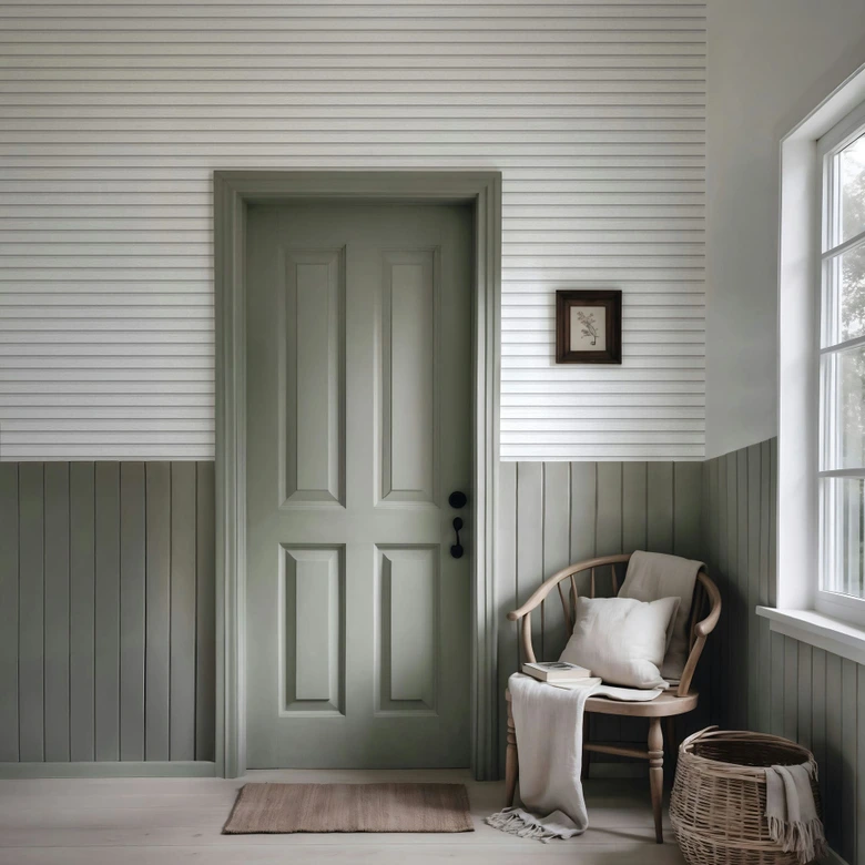 Selbstklebende Tapete Weiß Holzoptik Skandi Holzpaneele Klebefolie 