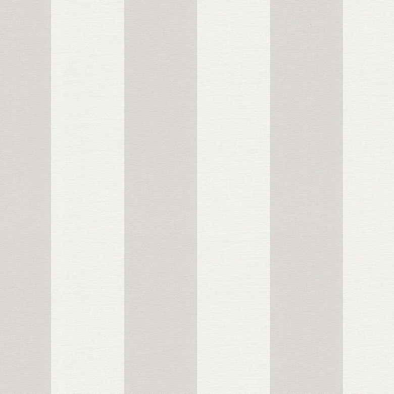 Randig tapet lantgård non-woven tapet grå vit vintage vardagsrum kök hall av A.S. Création 