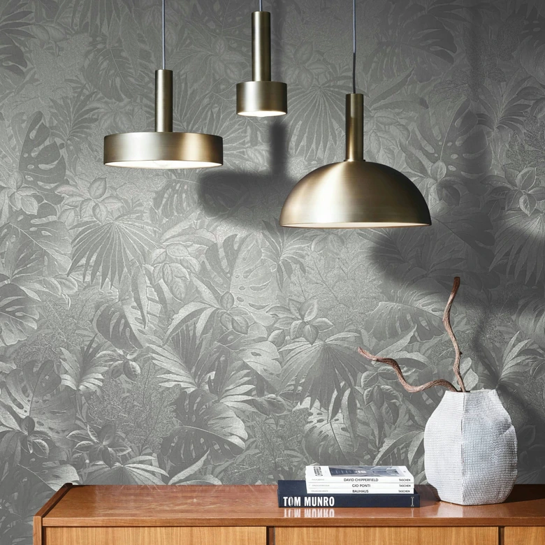 vliesbehang zilver bloemen voor woonkamer slaapkamer behang marburg 