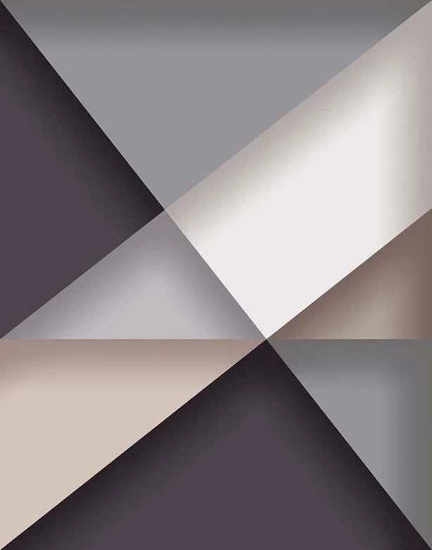 Fotomural moderno con aspecto gráfico 3D en antracita 